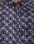GAVYN R/FIT SHORT SLEEVE SHIRT (NAVY BLUE)